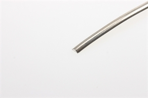 Sølvtråd halvrund 3,0 x 1,5 mm, 10 cm