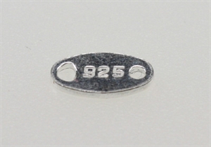Stempelplade "925" 4 x 7 mm 
