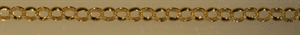Ærtekæde, sølv forgyldt (925) 0,5 mm tråd