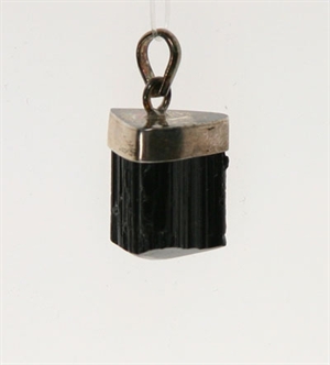 Turmalin, sort i 925-sølv